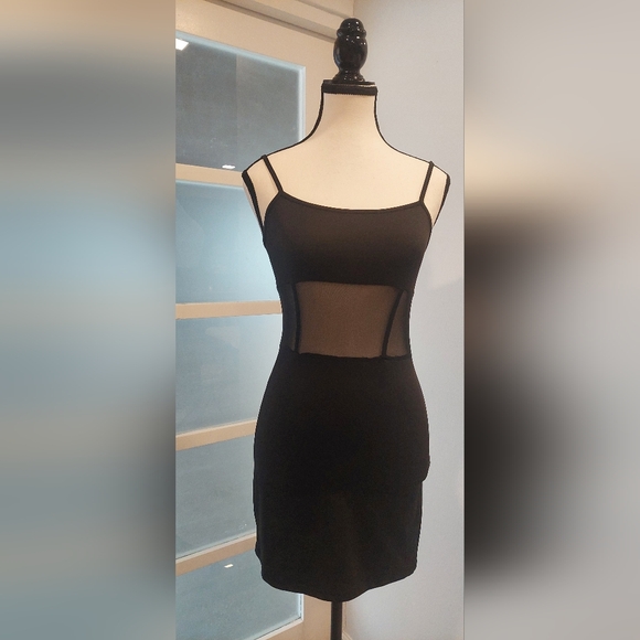 Other - Chic Black Sheer Panel Chemise